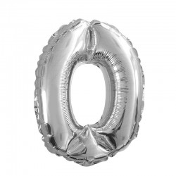 Ballon Chiffre Métallique 0