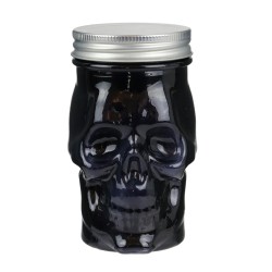 Bougie Parfumée Mason Jar Tête de Mort