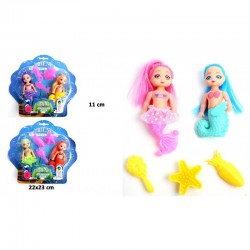 Sirène Articulée 25cm avec Accessoires