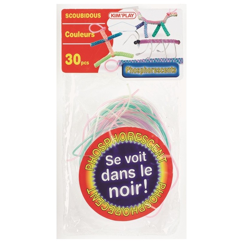Scoubidous Multicolores Phosphorescents 30 Brins