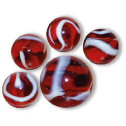 Billes en Verre 20 Pièces avec Calot