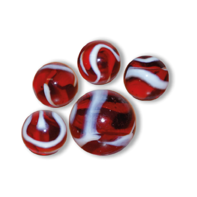 Billes en Verre 20 Pièces avec Calot