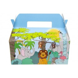 Boîte Carton Repas Menu Enfant Jungle