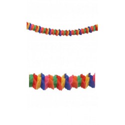 Guirlande Zinnia Multicolore Papier Ignifugé 4,50 Mètres