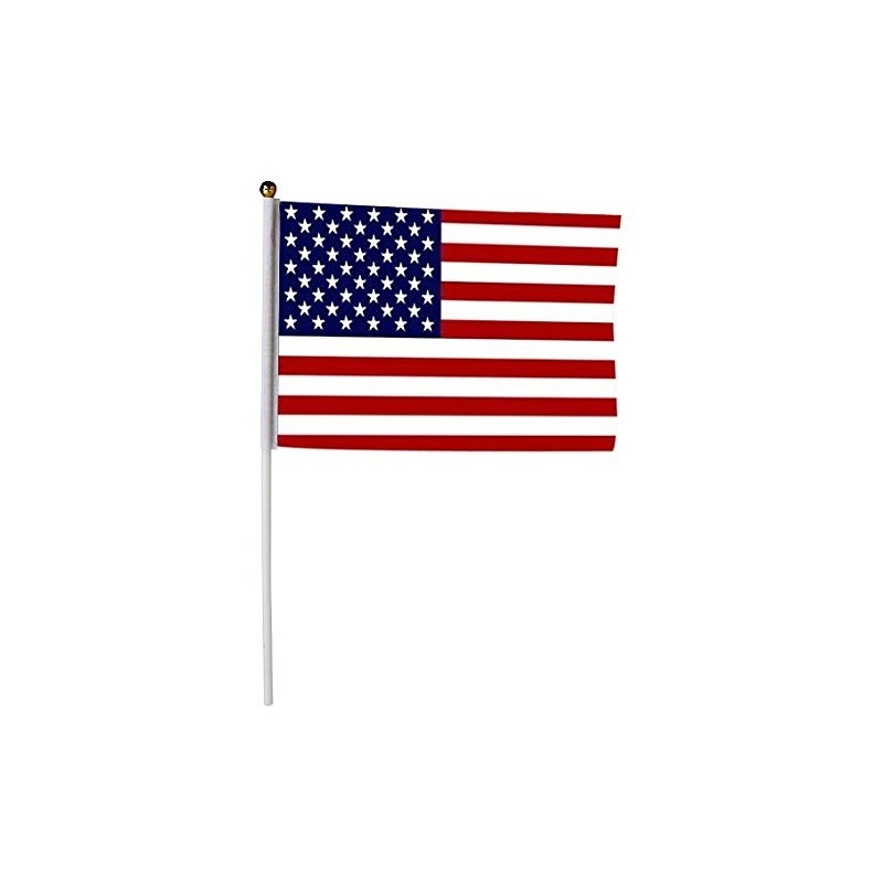 Drapeau Etats Unis 30 x 45cm avec Bâton