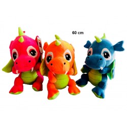 Peluche Géante Dragon Fluo