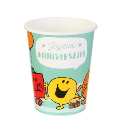 Gobelets Jetables Anniversaire Monsieur Madame Garçon