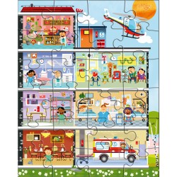 Puzzles Mon Petit Hopital 24 Pièces - Haba