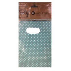 Sacs à Cadeaux Bleu à Pois