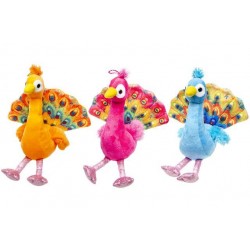 Peluche Paon Multicolore