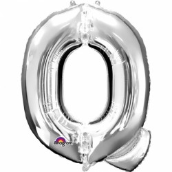 Ballon Lettre Métallique Géant Argent Q