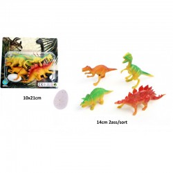 Dinosaures 4 Pièces avec Oeuf