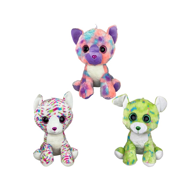 Peluche Géante Animaux Colorés Yeux Brillants