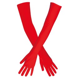 Gants Longs Opéra Rouge