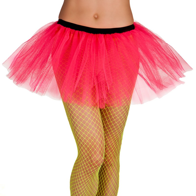 Tutu en Tulle Rose Fluo 3 Couches Tutu en Tulle Rose Fluo 3 Couches