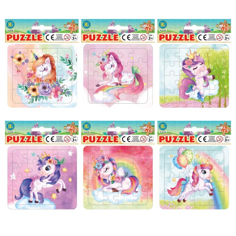 Puzzle Licorne 16 Pièces
