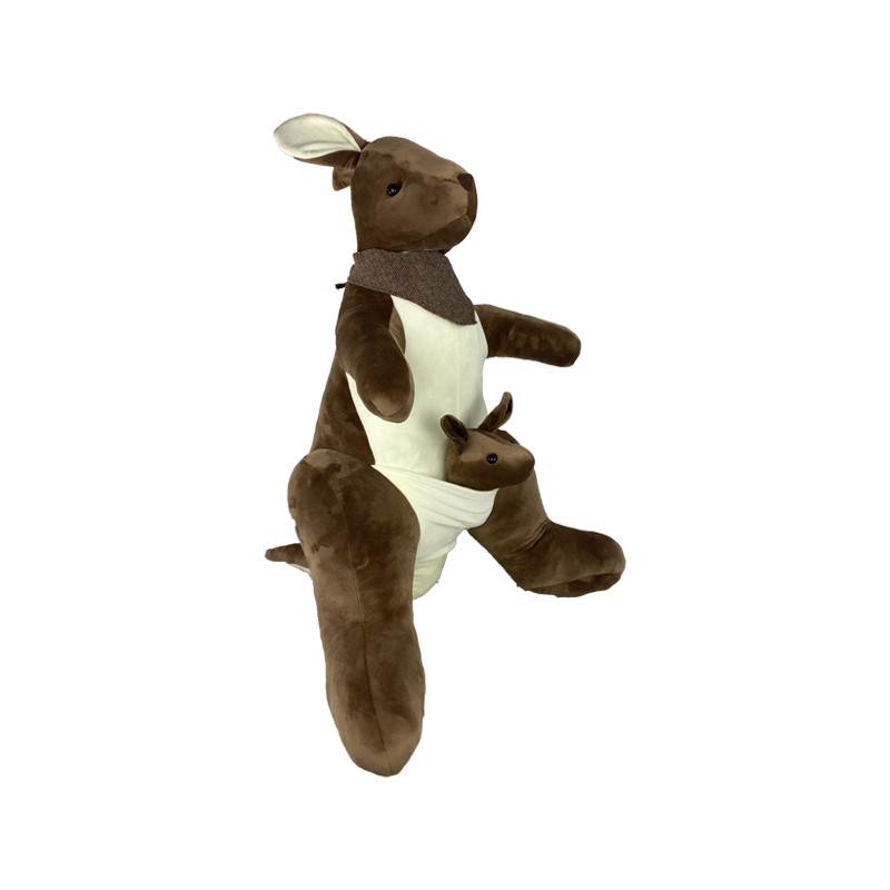 Peluche Géante Kangourou Foulard Avec Bébé Peluche Géante Kangourou Foulard Avec Bébé