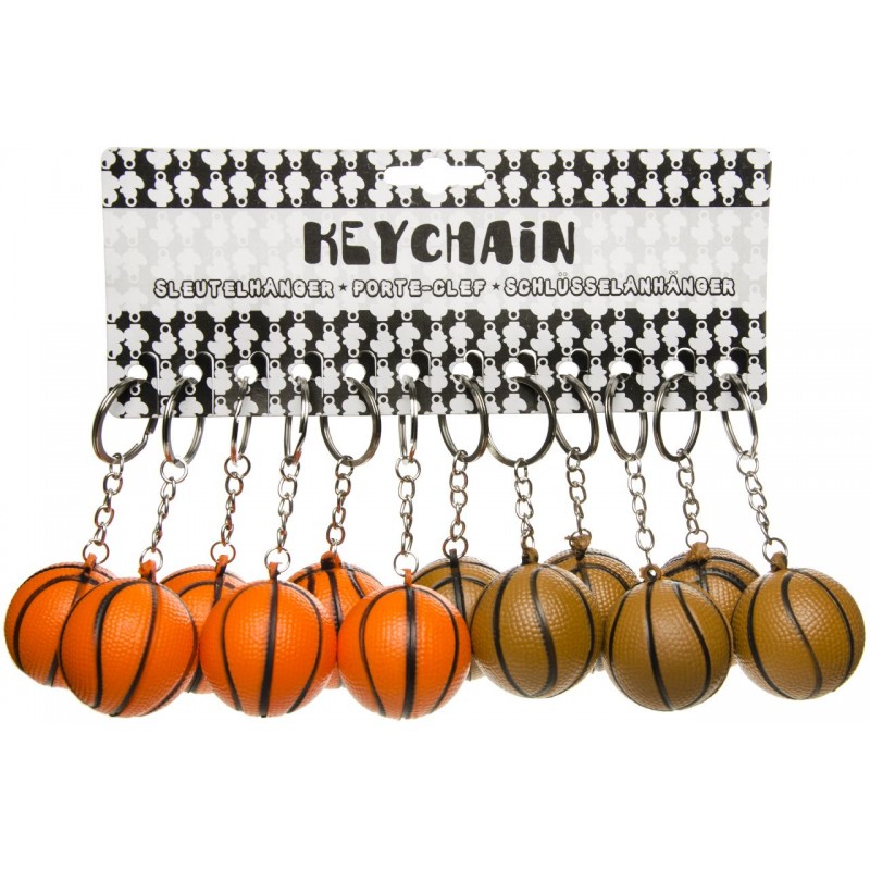 Porte Clés Ballon de Basket en Mousse