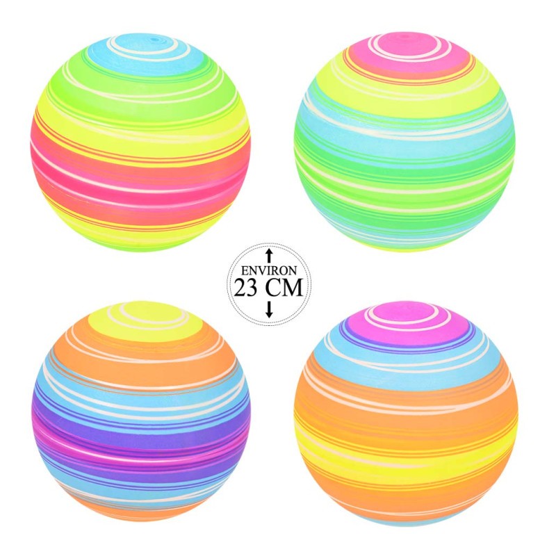 Ballon Multicolore Dégadré 23cm Ballon Multicolore Dégadré 23cm