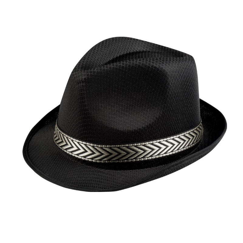 Chapeau Borsalino Noir avec Bandeau Chapeau Borsalino Noir avec Bandeau
