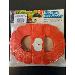 Guirlande Zinnia Orange Papier Ignifugé 4,50 Mètres