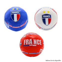 Ballon de Foot Simili Cuir France Taille N°5