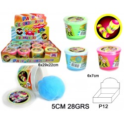 Pâte à Modeler Rebondissante Fluo