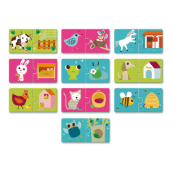 Puzzle Duo Habitat - Djeco