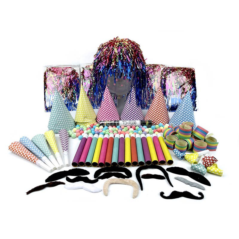Cotillons pour 25 Personnes en Carton Décoré Cotillons pour 25 Personnes en Carton Décoré