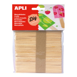 Bâton en Bois Couleur Naturel 115mm x 10mm