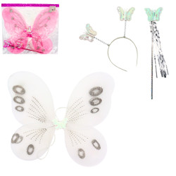 Ailes de Papillon Avec Serre Tête et Baguette