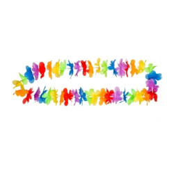 Collier de Fleurs Hawaï Multicolore