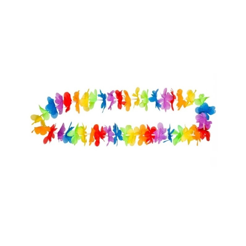 Collier de Fleurs Hawaï Multicolore