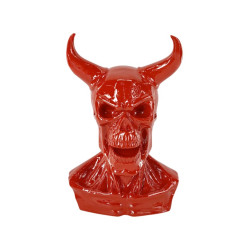 Statue Buste De Diable Red...