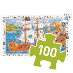 Puzzle d'Observation Les Pirates 100 Pièces - Djeco