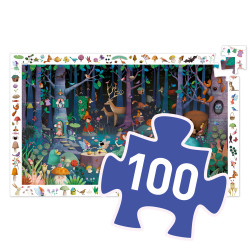 Puzzle d'Observation La Forêt Enchantée 100 Pièces - Djeco