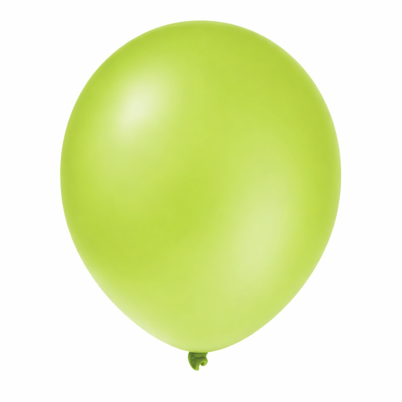 Ballons de Baudruche Opaques Vert Pomme 50 Pièces