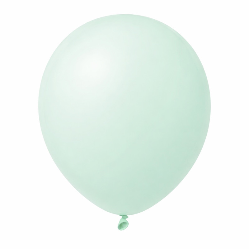 Ballons de Baudruche Opaques Macarons Menthe 100 Pièces