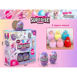 Oeuf Surprise Porte Clés Bébé Boule Fourrure
