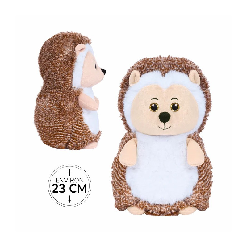 Peluche Hérisson Assis 23cm