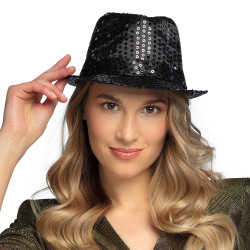 Chapeau Borsalino Sequins Noir