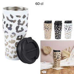Mug de Transport Isotherme Léopard 60cl