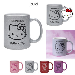 Mug Paillette Message Hello Kitty 30cl