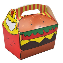 Boîte Carton Repas Menu Enfant Fast Food