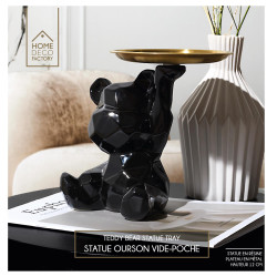 Statue Ourson Noir Vide...