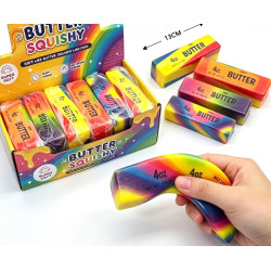Squishy Anti Stress Butter Multicolore 13cm