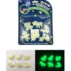 Licorne 3D Phosphorescente 6 Pièces
