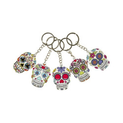 Porte Clés Tête de Mort Mexicaine