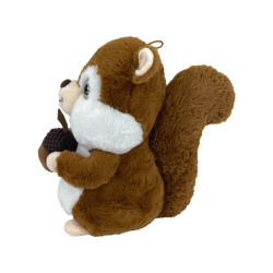 Peluche Ecureuil Debout Avec Noisette 21cm
