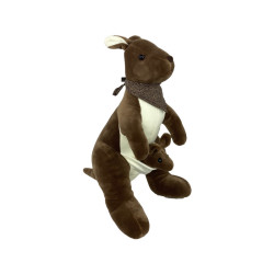 Peluche Kangourou Foulard Avec Bébé 28cm
